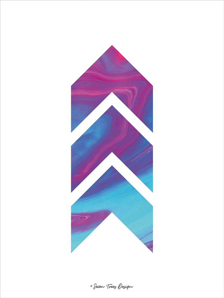 Marble Chevron art print by Seven Trees Design for $57.95 CAD