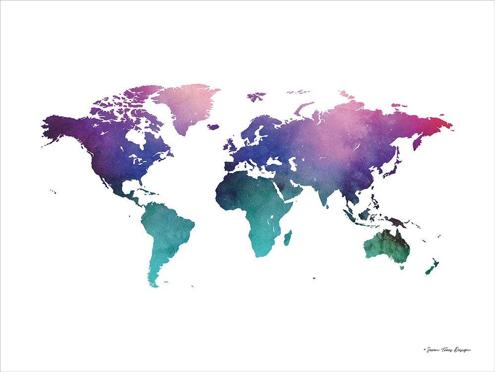 Cosmos Watercolor World art print by Seven Trees Design for $57.95 CAD