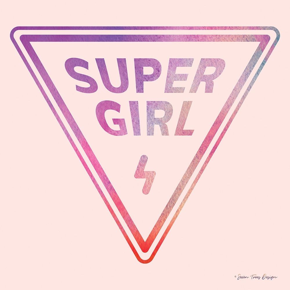 Super Girl art print by Seven Trees Design for $57.95 CAD