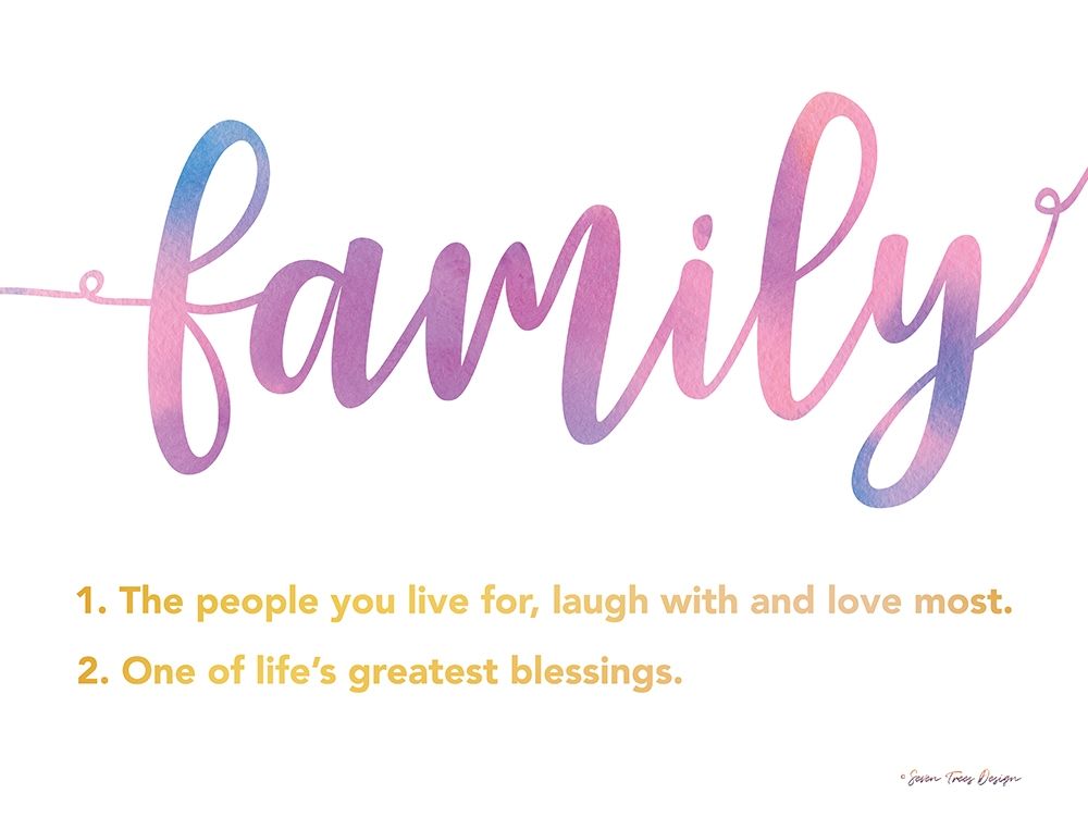 Family art print by Seven Trees Design for $57.95 CAD