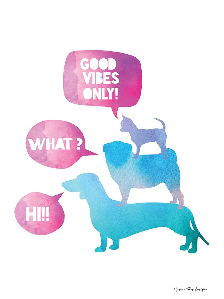 Dogs art print by Seven Trees Design for $57.95 CAD