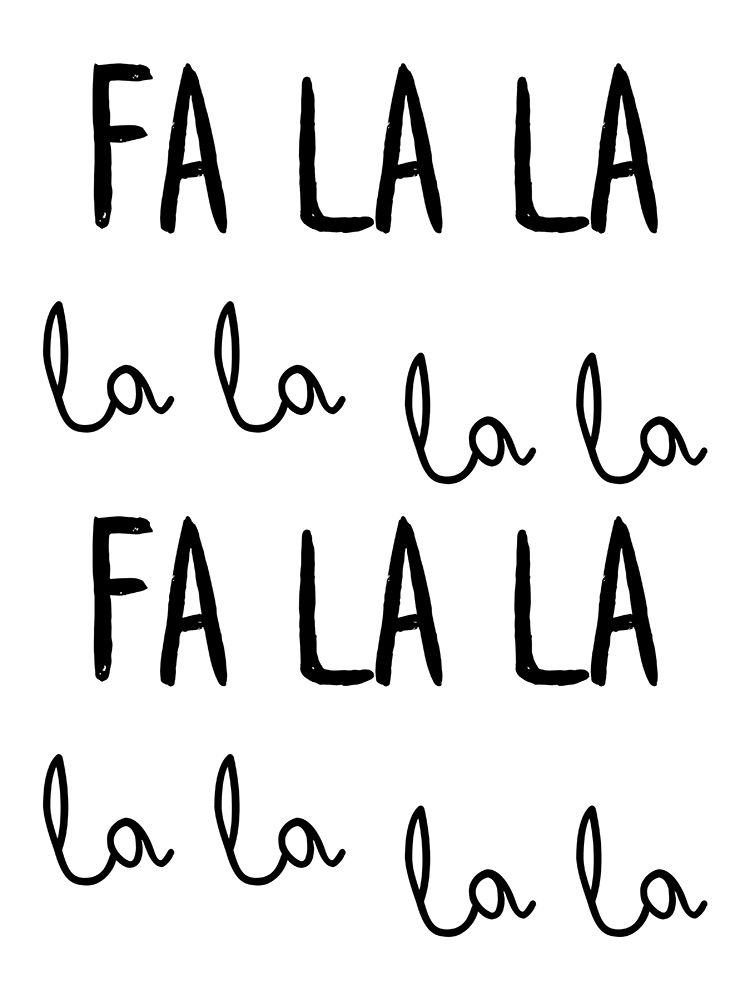 Fa La La art print by Seven Trees Design for $57.95 CAD