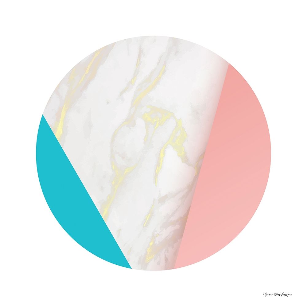 Pink Marble Circle III art print by Seven Trees Design for $57.95 CAD