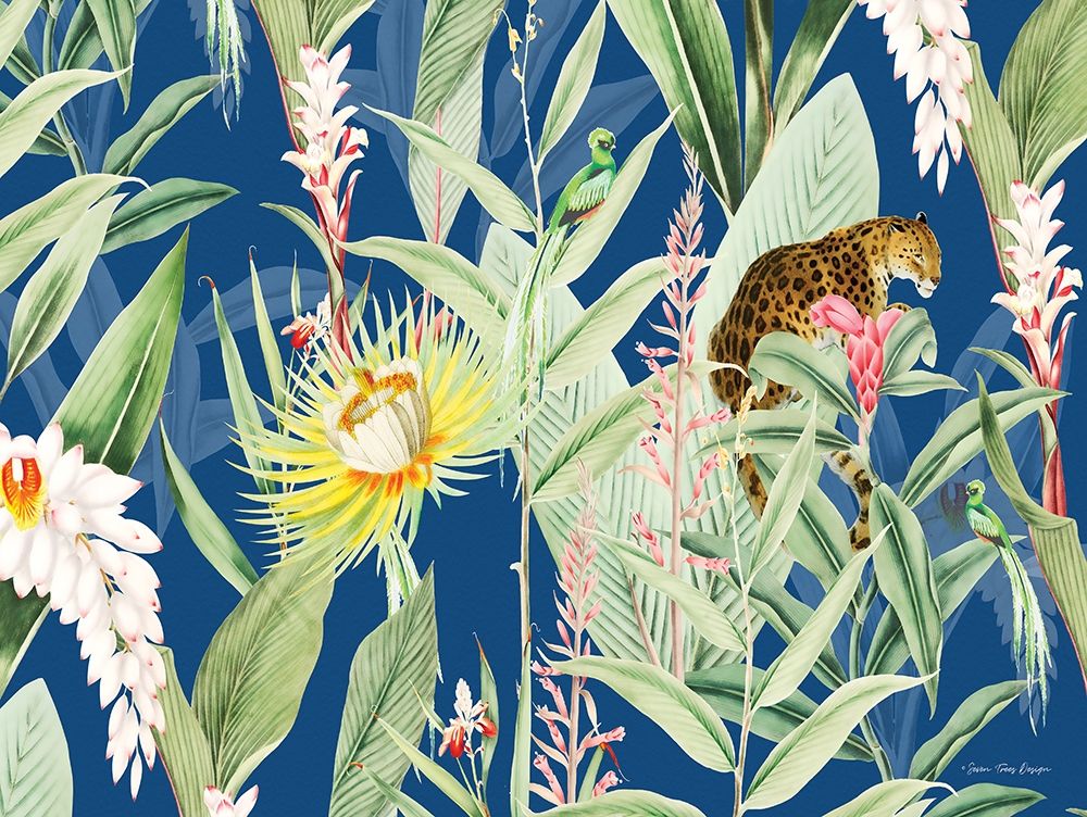 Leopard Flowers art print by Seven Trees Design for $57.95 CAD
