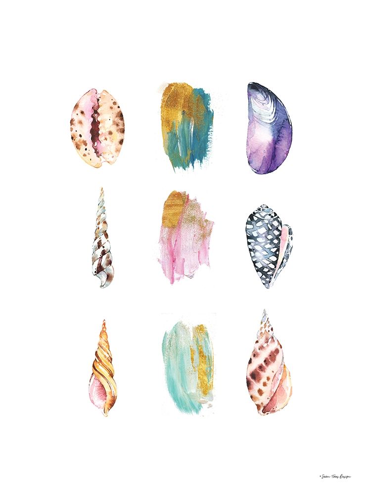 Sea and Brush Strokes I art print by Seven Trees Design for $57.95 CAD