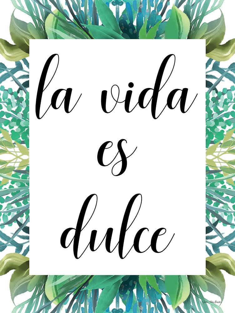 Spanish Life is Sweet art print by Stellar Design Studio for $57.95 CAD