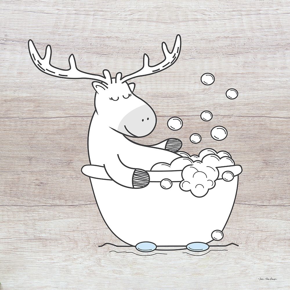 Deer Bathroom art print by Seven Trees Design for $57.95 CAD
