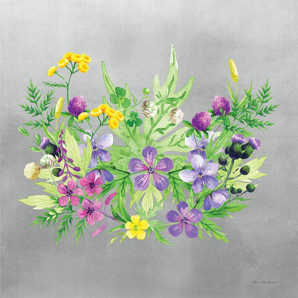 Watercolor Happy Flowers art print by Seven Trees Design for $57.95 CAD