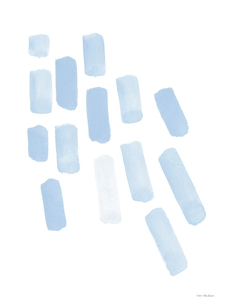 Blue Strokes art print by Seven Trees Design for $57.95 CAD