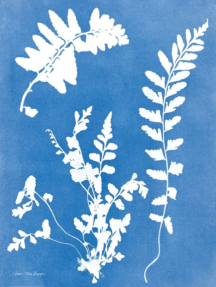 Blue Botanical II art print by Seven Trees Design for $57.95 CAD