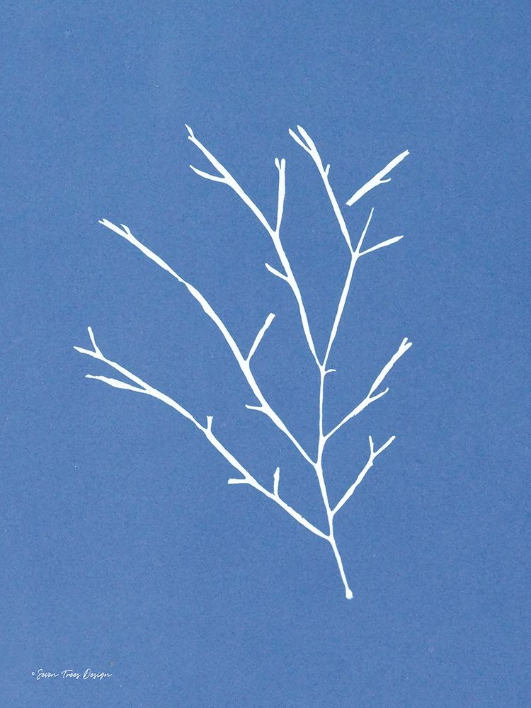 Blue Botanical III art print by Seven Trees Design for $57.95 CAD