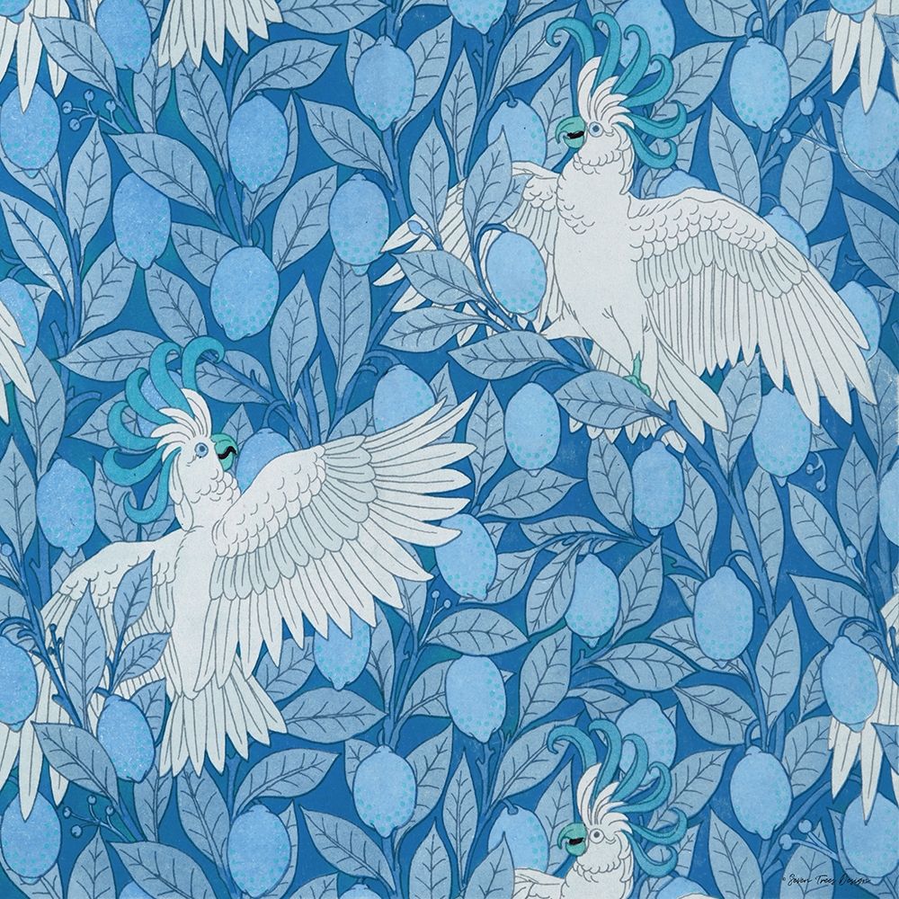 Parrots and Lemons art print by Seven Trees Design for $57.95 CAD