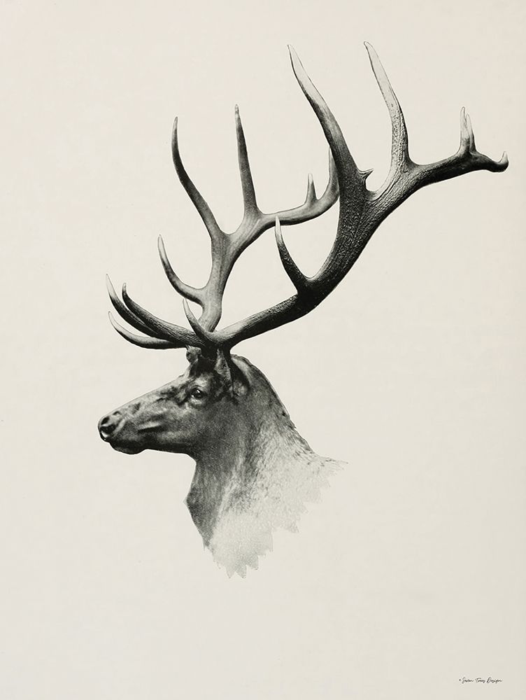 Mountain Reindeer art print by Seven Trees Design for $57.95 CAD