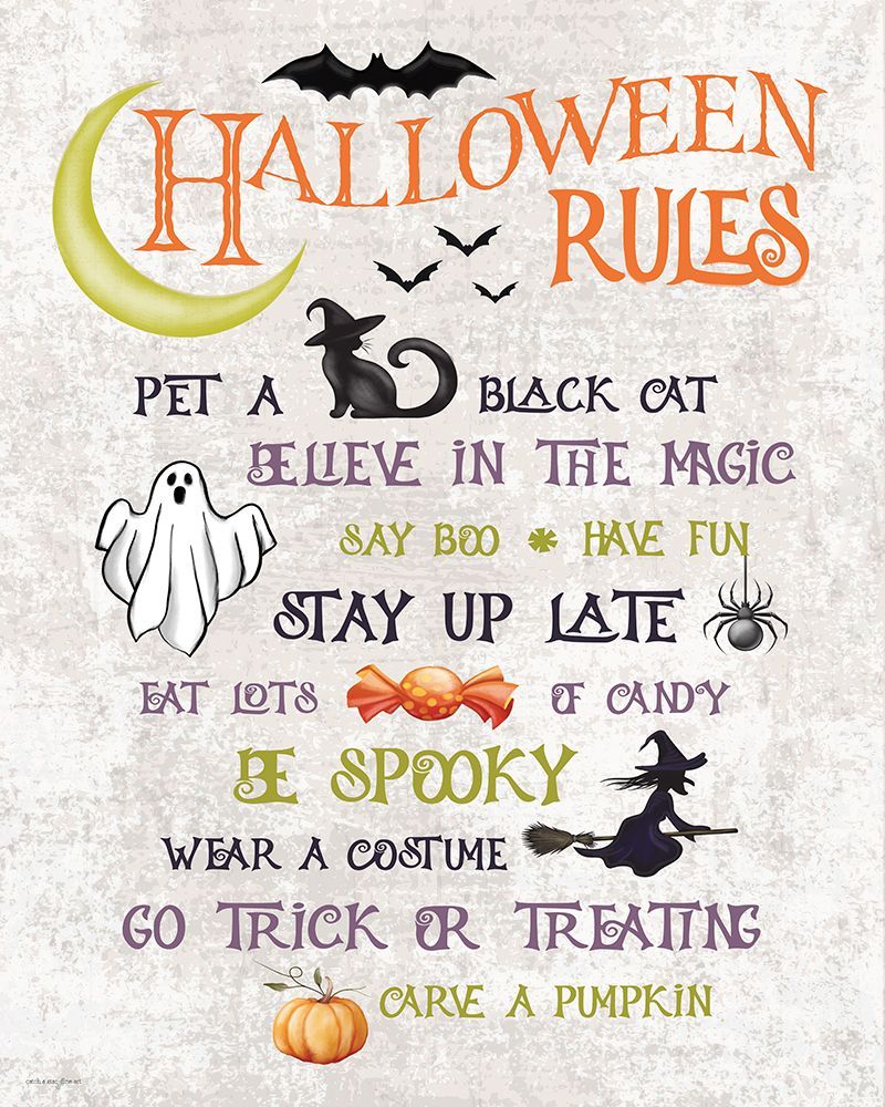 Halloween Rules art print by Catch A Star Fine Art for $57.95 CAD