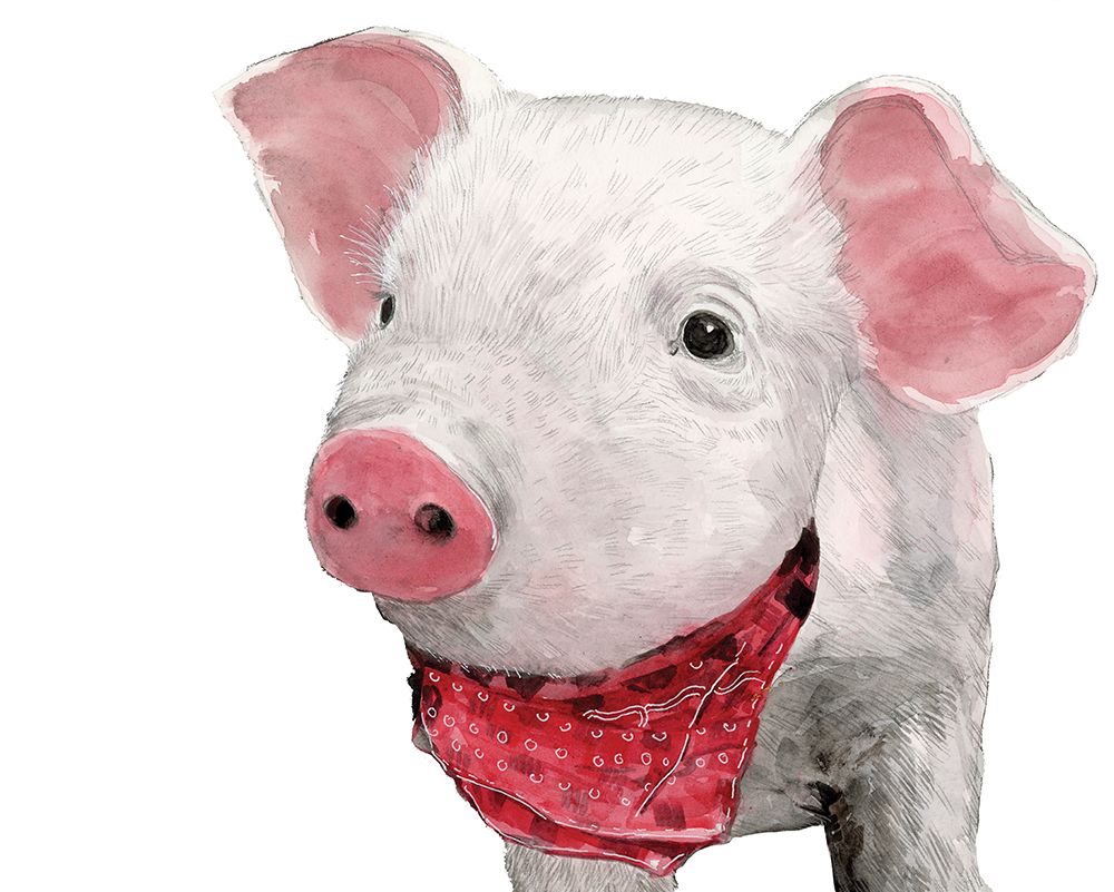 Hamlet the Pig art print by White Ladder for $57.95 CAD