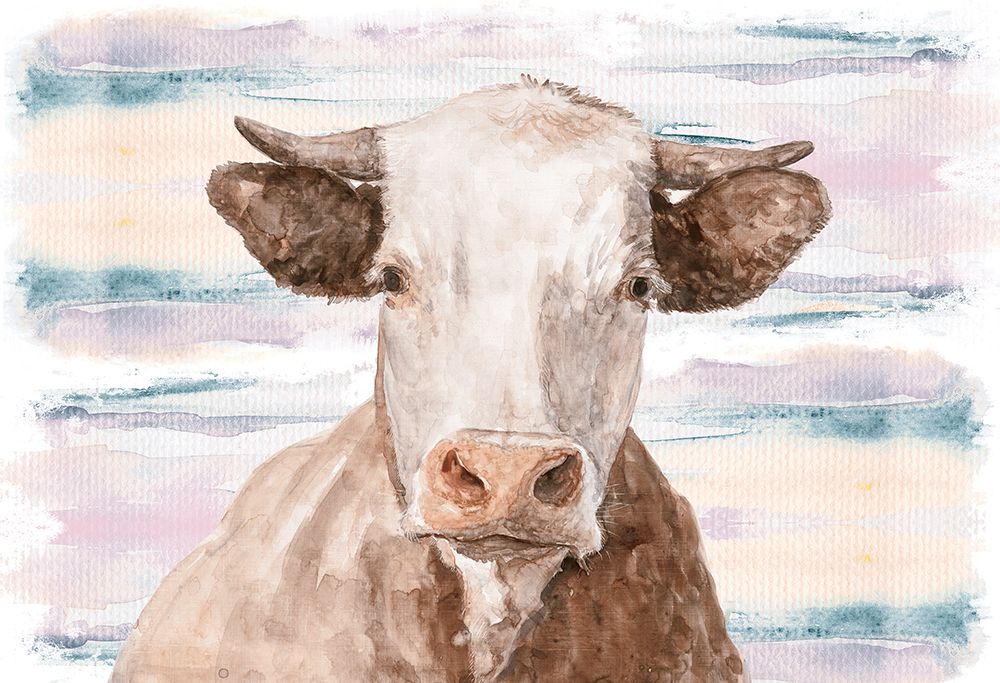 Whimsical Cow art print by White Ladder for $57.95 CAD