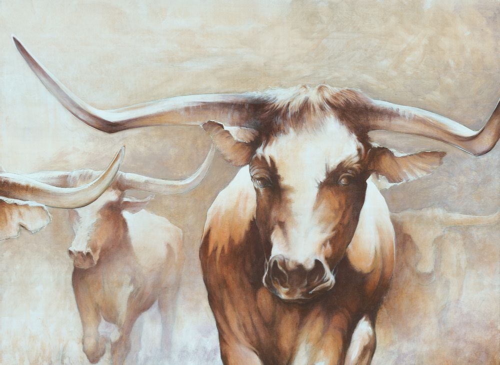 Longhorn Herd art print by White Ladder for $57.95 CAD