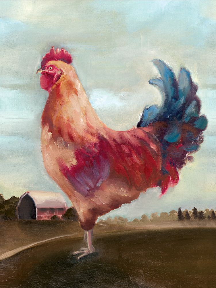 Hillside Rooster II art print by White Ladder for $57.95 CAD