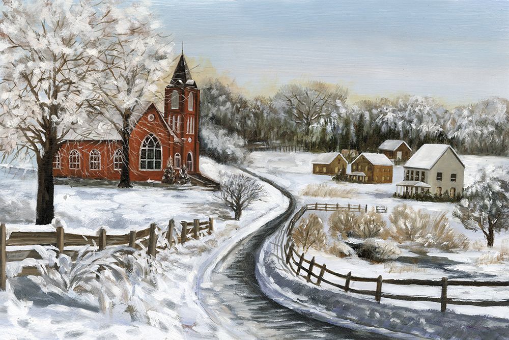 Winter Village art print by White Ladder for $57.95 CAD