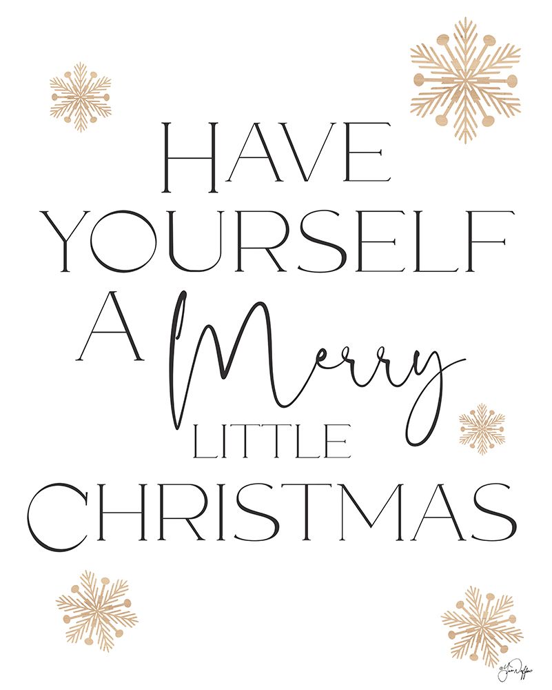 Merry Little Christmas art print by Yass Naffas Designs for $57.95 CAD