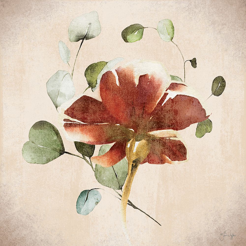 Vintage Floral Embrace art print by Yass Naffas Designs for $57.95 CAD