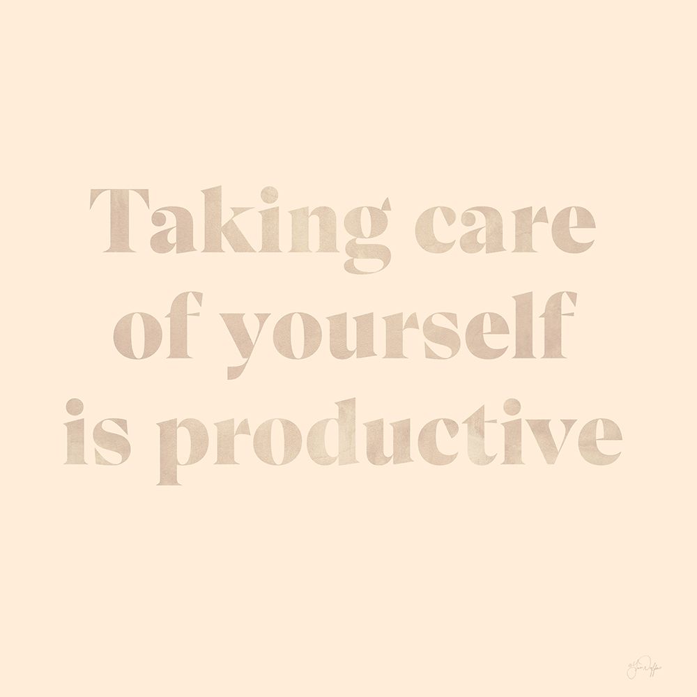 Taking Care of Yourself art print by Yass Naffas Designs for $57.95 CAD