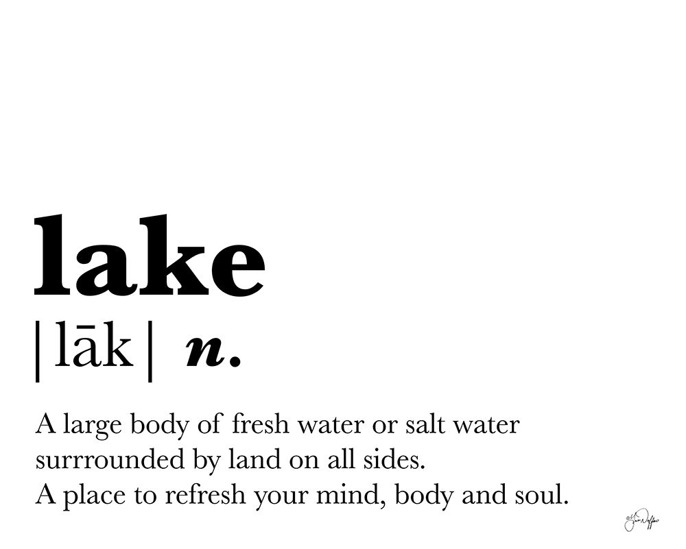 Lake Definition art print by Yass Naffas Designs for $57.95 CAD