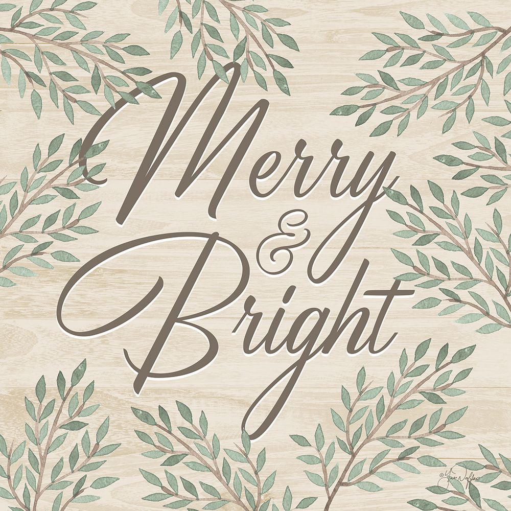 Merry And Bright art print by Yass Naffas Designs for $57.95 CAD