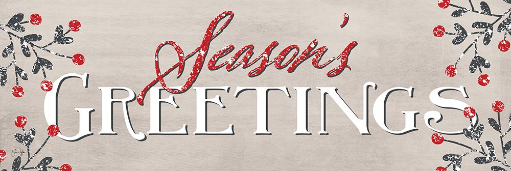 Seasons Greetings art print by Yass Naffas Designs for $57.95 CAD