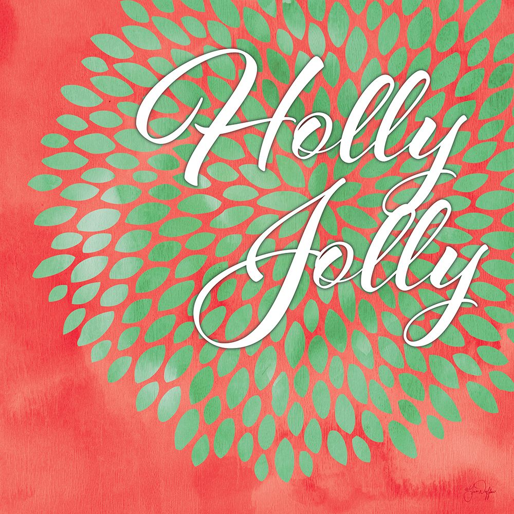 Holly Jolly art print by Yass Naffas Designs for $57.95 CAD