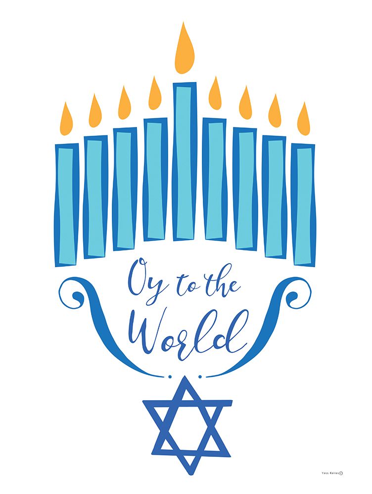 Oy to the World art print by Yass Naffas Designs for $57.95 CAD