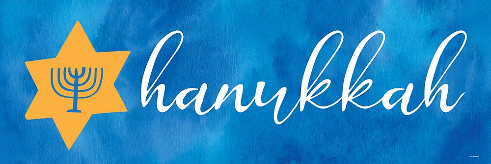 Hanukkah Banner art print by Yass Naffas Designs for $57.95 CAD