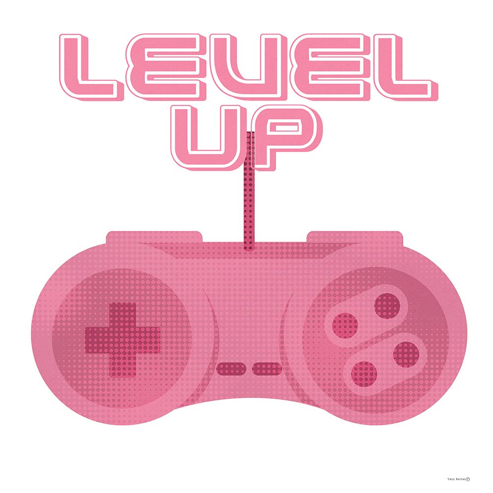 Level Up art print by Yass Naffas Designs for $57.95 CAD
