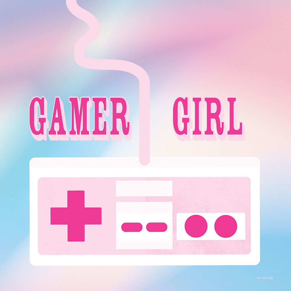 Gamer Girl art print by Yass Naffas Designs for $57.95 CAD