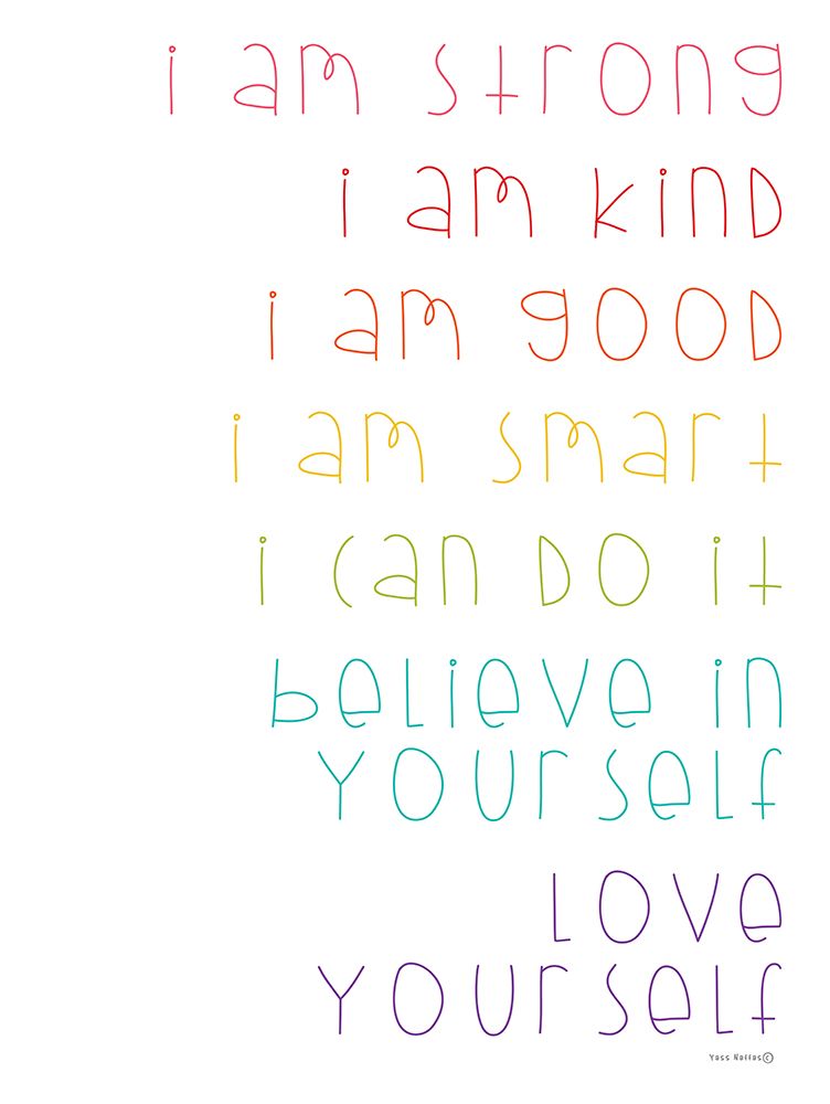 Positive Affirmations art print by Yass Naffas Designs for $57.95 CAD