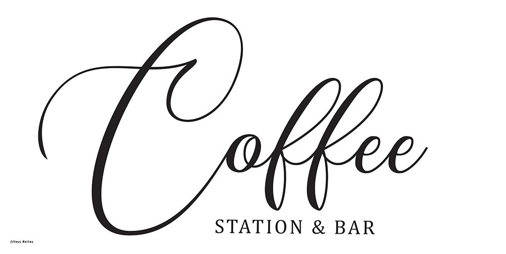 Coffee Station And Bar art print by Yass Naffas Designs for $57.95 CAD