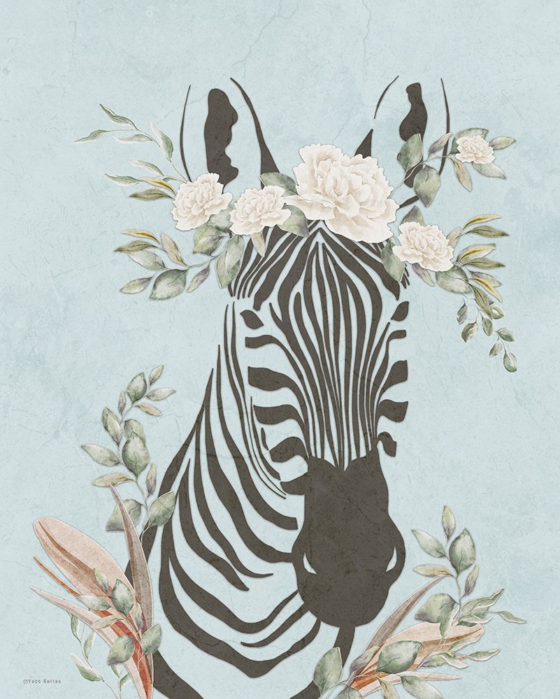 Safari Zebra Dreaming art print by Yass Naffas Designs for $57.95 CAD