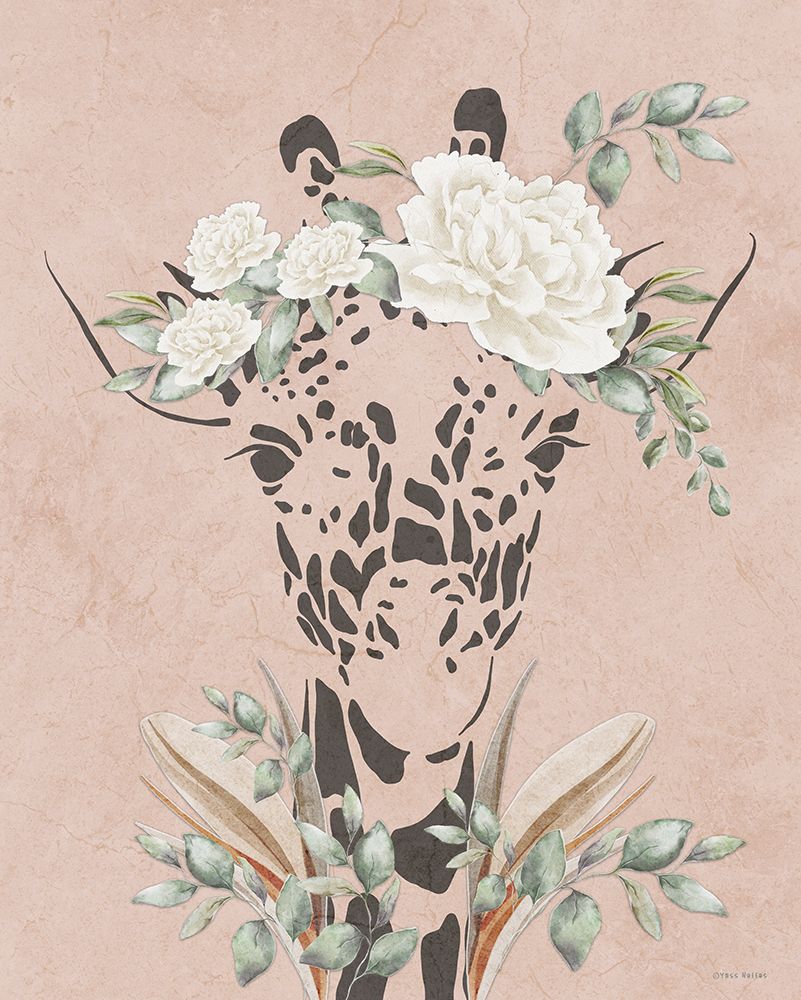 Safari Giraffe Dreaming art print by Yass Naffas Designs for $57.95 CAD