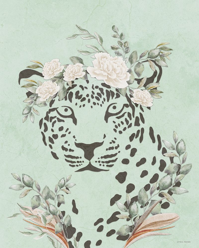 Safari Leopard Dreaming art print by Yass Naffas Designs for $57.95 CAD