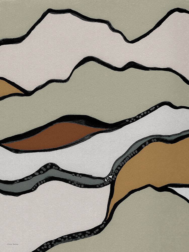 Flowing art print by Yass Naffas Designs for $57.95 CAD