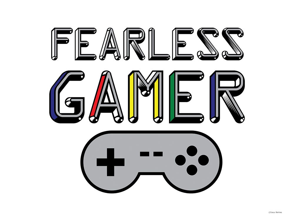 Fearless Gamer art print by Yass Naffas Designs for $57.95 CAD