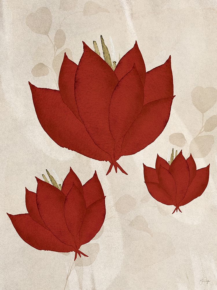 Floating Petals art print by Yass Naffas Designs for $57.95 CAD