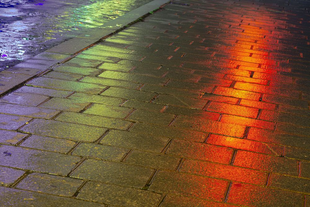 France, Paris, 75, 4Th Arrondissement, Ile St-Louis, Quai Dorleans, Reflections Of Pavement. art print by Jacques Loic for $57.95 CAD