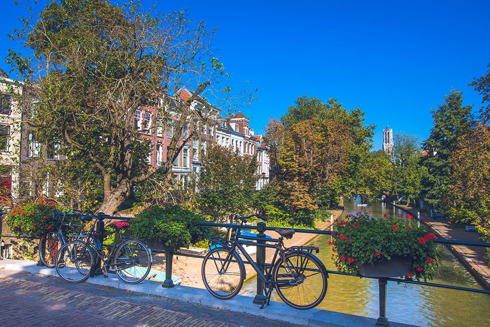 Netherlands, Utrecht Province, Utrecht, Cathedral Tower In Background art print by Philippe Turpin for $57.95 CAD