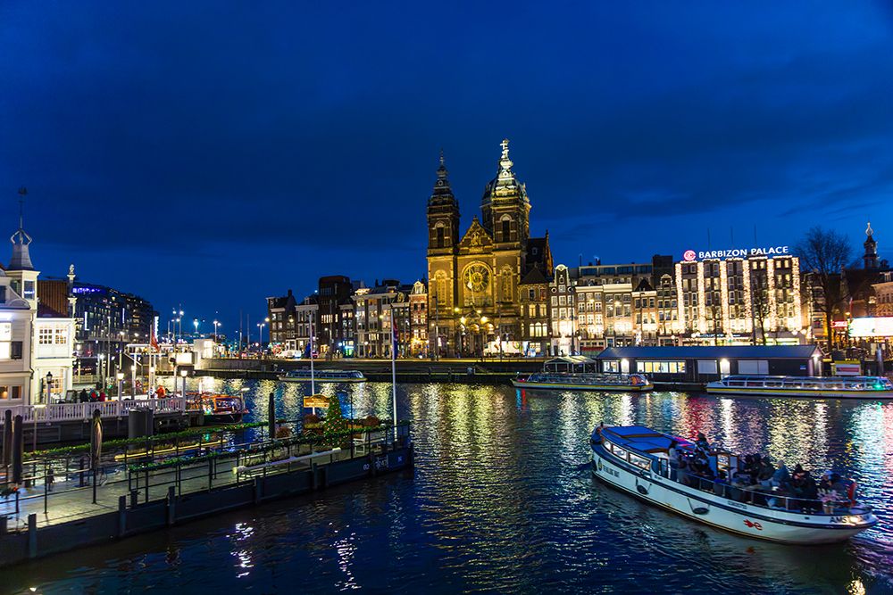 Europe, Netherlands, Amsterdam. Saint Nicholas Church art print by Philippe Turpin for $57.95 CAD