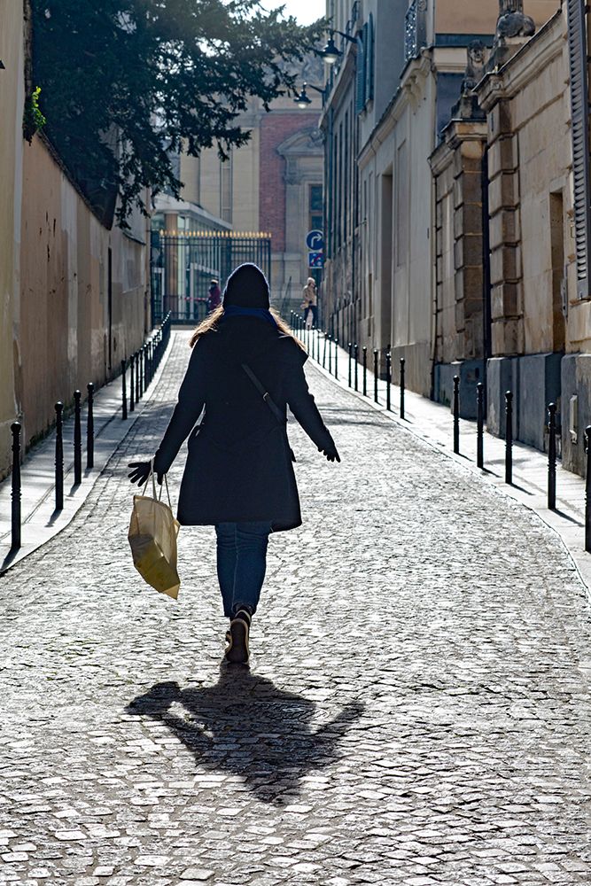 France, Paris, 6Th Arrondissement, Passer-By Rue Ferou, February 2025. art print by Jacques Loic for $57.95 CAD