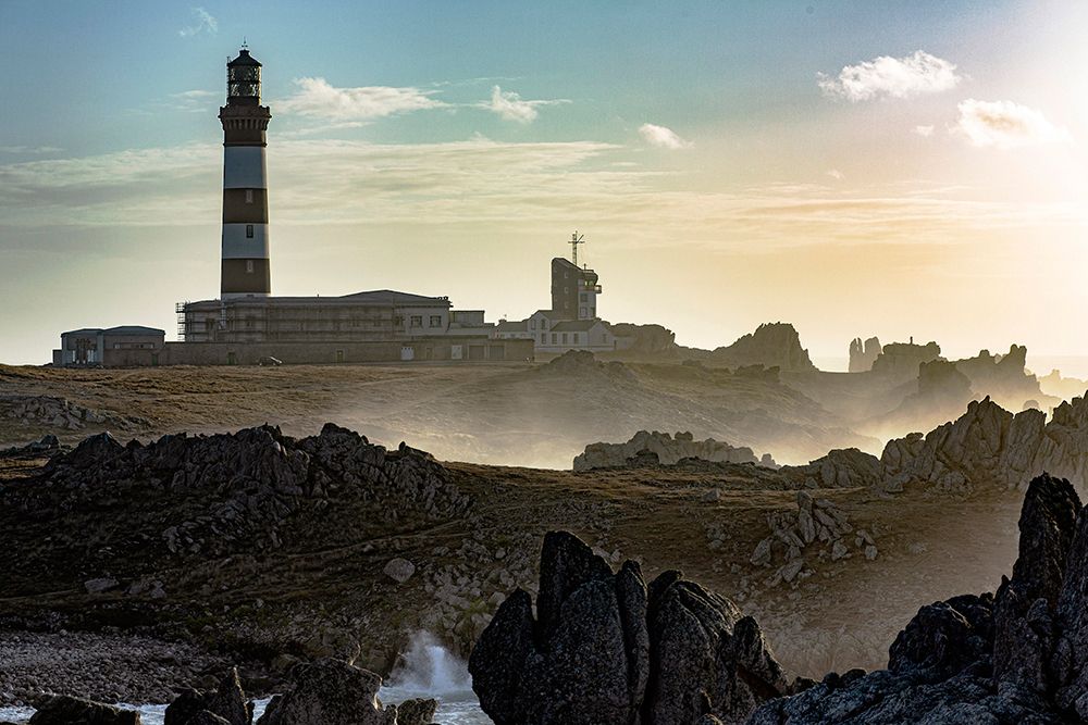 France, Ouessant Island, 29, Creach Lighthouse, Parc Naturel Regional Darmorique, August 2025. art print by Jacques Loic for $57.95 CAD