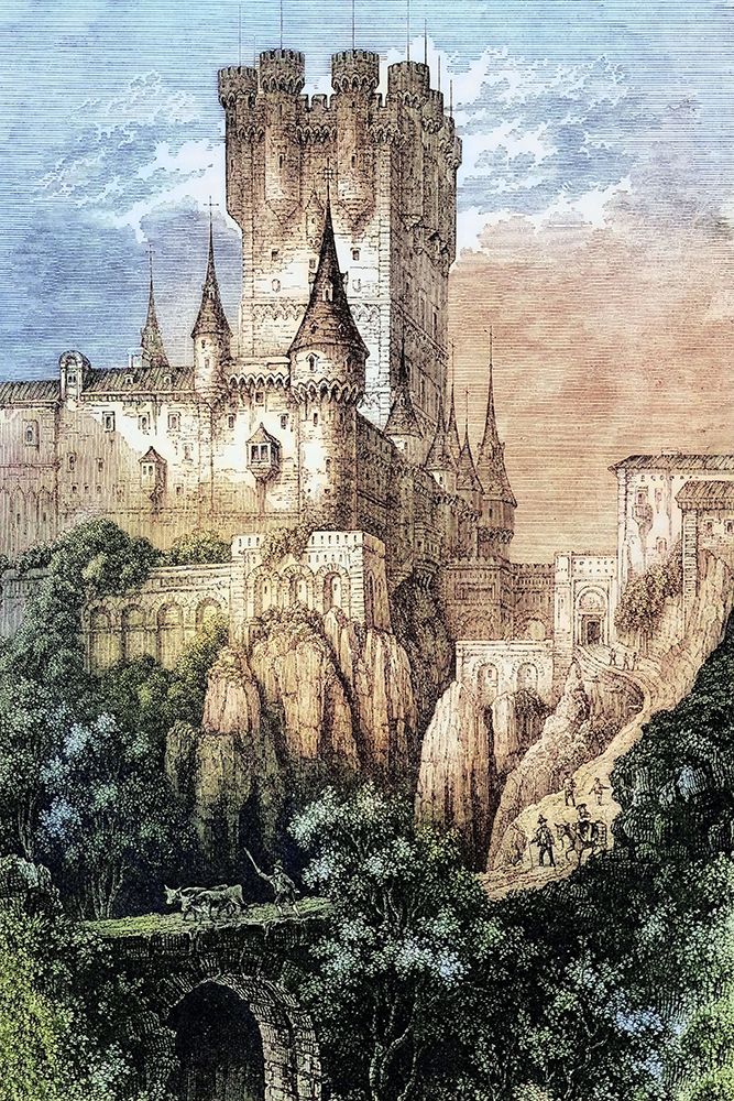 The Alcazar Of Segovia. Segovia Castle. Is A Striking Stone Fortress In The Old Town Of Segovia art print by Unknown for $57.95 CAD