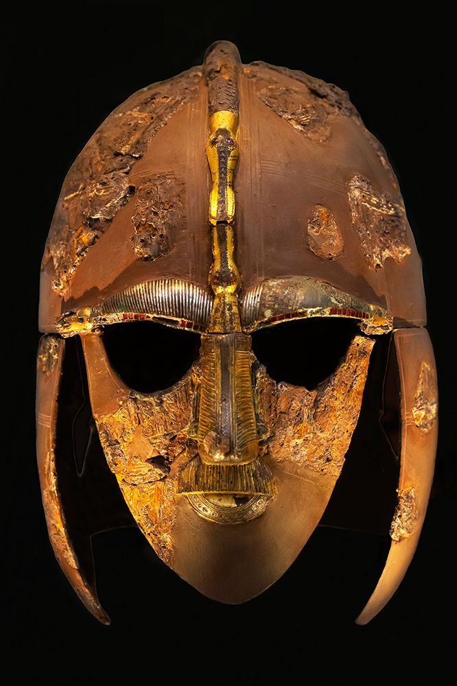 Sutton Hoo Helmet, Anglosaxon, Circa 600 Ad, British Museum, London, England, Uk art print by Peter Barritt for $57.95 CAD