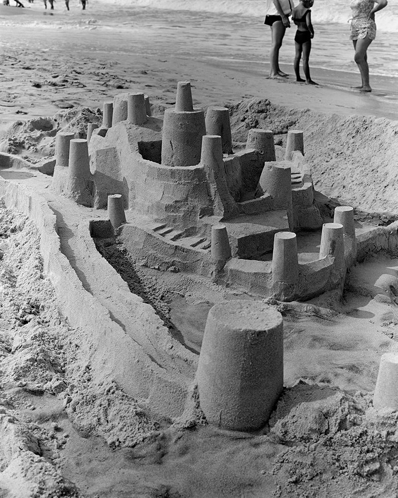 Large Detailed Sand Castle With Moat And Several Turrets art print by ClassicStock for $57.95 CAD